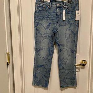 Ralph Lauren Premier Straight Ankle Jeans Worn Indigo NEW NWT Sz 12